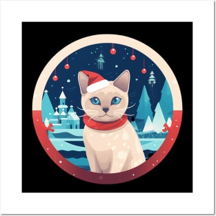 Tonkinese Cat Xmas, Love Cats Posters and Art